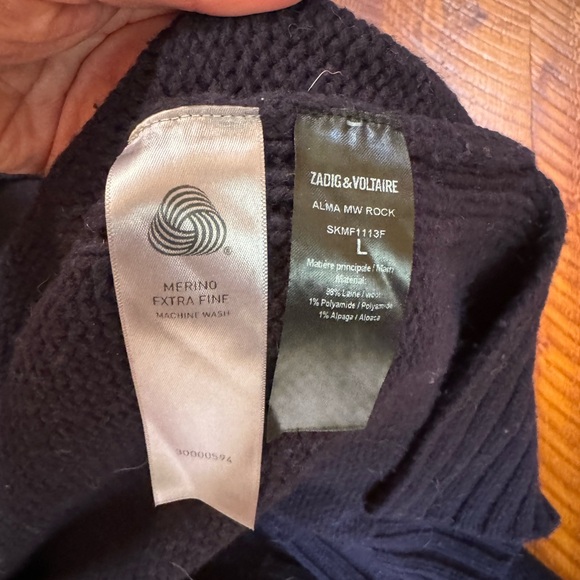 Zadig and Voltaire Wool Blend ROCK Turtleneck Sweater - Picture 8 of 8